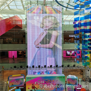 Light and Slim Transparent Glass LED Wall